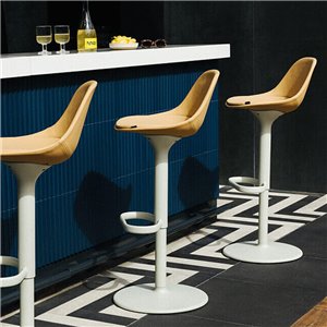 Taburete Mate Lift con respaldo Enea