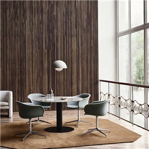 Silla Elefy tapizada &giratoria Tradition