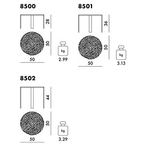 Mesa auxiliar T-Table Kartell
