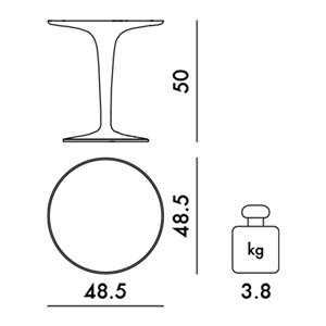 Mesa auxiliar Tip Top Kartell
