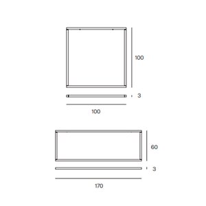 Lámpara techo Frame Lumen Center