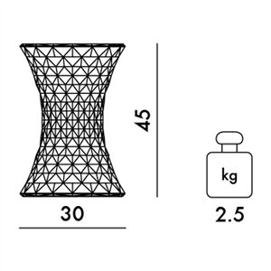 Mesita auxiliar Stone Kartell
