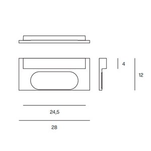 Aplique pared Minus Lumen Center