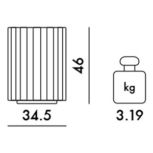 Mesita auxiliar Colonna Kartell