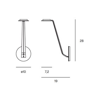 Aplique pared Swan Lumen Center