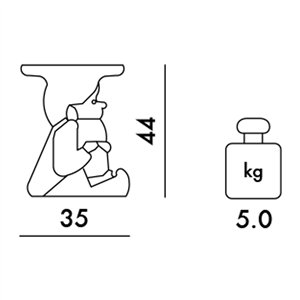 Mesita auxiliar Napoleon Kartell