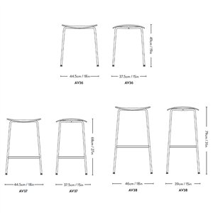 Taburete bajo Pavilion &Tradition