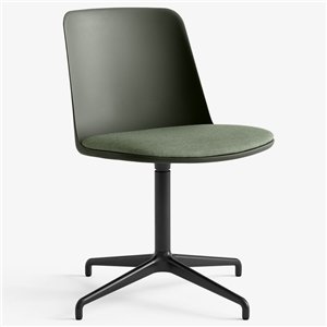 Silla Rely plástico giratoria &Tradition