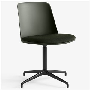 Silla Rely plástico giratoria &Tradition