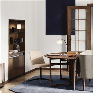 Silla Rely tapizada giratoria &Tradition