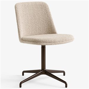 Silla Rely tapizada giratoria &Tradition