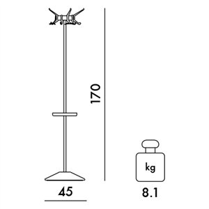 Perchero de pie Hanger Kartell