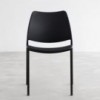 Silla Gas Negra polipropileno de Stua. Excelente silla para usar en oficina.