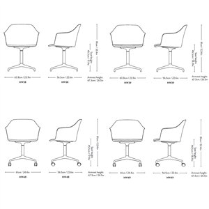 Sillón Rely giratorio &Tradition