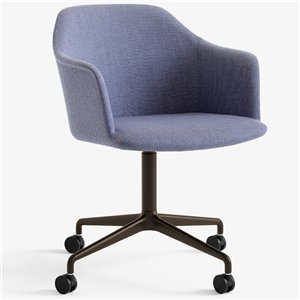 Sillón Rely tapizado giratorio &Tradition