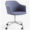 Sillón Rely tapizado giratorio &Tradition