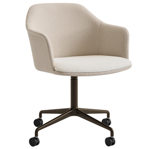 Sillón Rely giratorio tapizado doble &Tradition