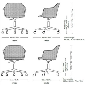 Sillón Rely tapizado regulable &Tradition