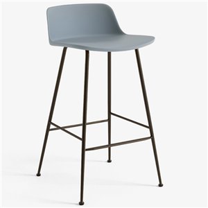 Taburete Rely respaldo bajo &Tradition