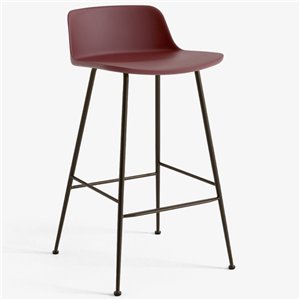 Taburete Rely respaldo bajo &Tradition