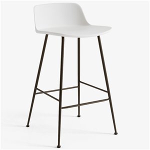 Taburete Rely respaldo bajo &Tradition