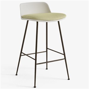 Taburete Rely respaldo bajo &Tradition