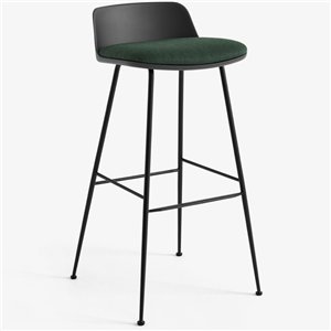 Taburete Rely respaldo bajo &Tradition