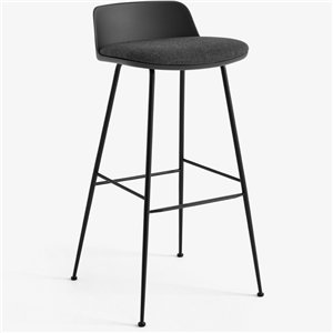 Taburete Rely respaldo bajo &Tradition