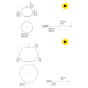 Lámpara sobremesa Kushi table Kundalini