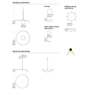 Lámpara suspensión Flow Kundalini