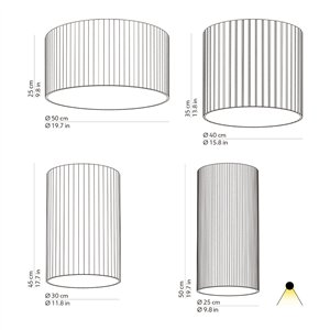 Lámpara de techo Giass Kundalini