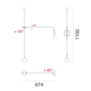 Aplique IXA L Artemide