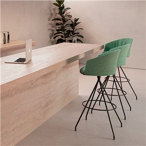 Taburete Copa base giratoria Viccarbe