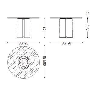 Mesa Vice redonda Riva1920