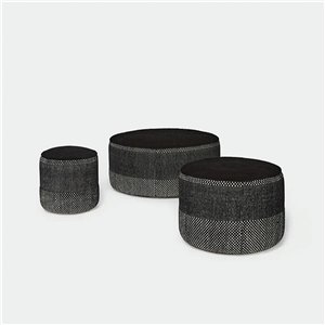 Pouf Tres Persian M Black