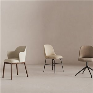 Silla Aleta base giratoria Viccarbe