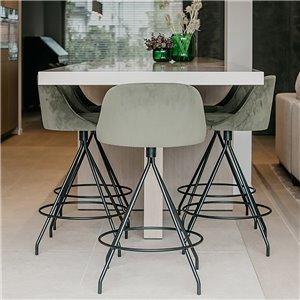 Taburete Aleta counter giratorio Viccarbe