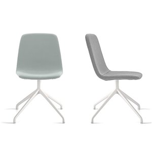 Silla Maarten tapizada base giratoria Viccarbe