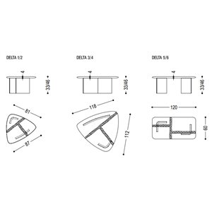 Mesa auxiliar Delta Riva1920