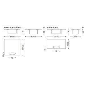 Mesa auxiliar Irony Riva1920