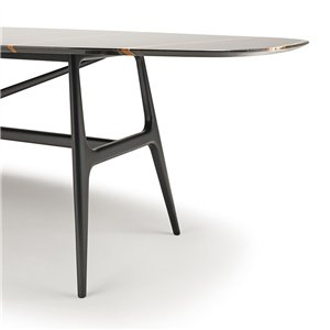 Mesa Gaudí Semiovalada Mármol MisuraEmme