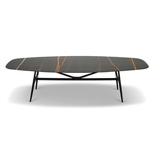 Mesa Gaudí Semiovalada Mármol MisuraEmme