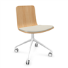 Silla Klip cojín base giratoria con ruedas Viccarbe
