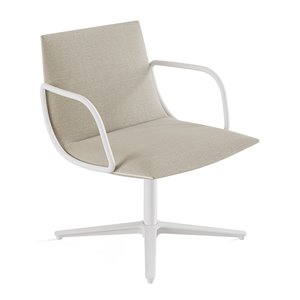 Butaca Noha Lounge brazos metálicos Viccarbe