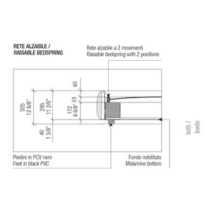 Cama elevable Cosy MisuraEmme