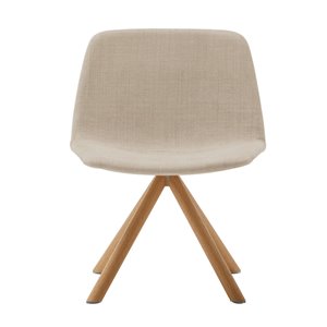 Butaca Maarten Lounge giratoria madera Viccarbe