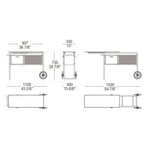 Carrito bar AR1 MisuraEmme