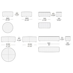 Pouf Stone MisuraEmme