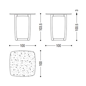 Mesa alta Bungalow madera Riva1920