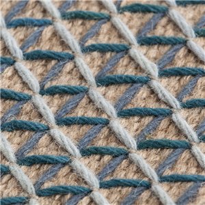 Pouf Raw Small Blue GAN